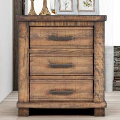 Cheap 😀 Direct Wicker Rustic Farmhouse Reclaimed Solid Wood Nightstand 🎁